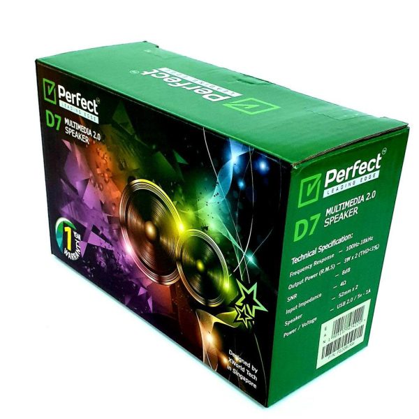 Perfect D7 Multimedia RGB USB 2.0 Speaker
